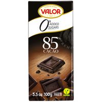VALOR 85% Dark Chocolate 0% added Sugar